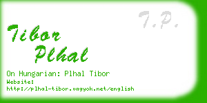 tibor plhal business card